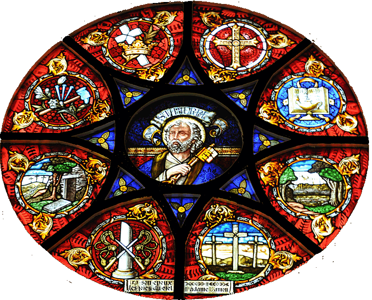 St. Peter Stained Glass Window in Windsor, Canada